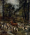 Hunt Canvas Paintings - The Deer Hunt